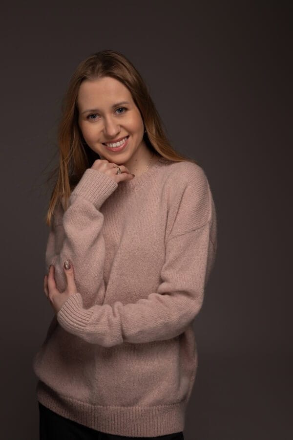 Różowy sweter z domieszką alpaki SOFT ALPACA