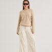 Ecru sweter z jedwabiem SILK SOFT — zdjęcie 4