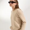 Ecru sweter z jedwabiem SILK SOFT — zdjęcie 3