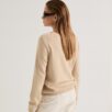 Ecru sweter z jedwabiem SILK SOFT — zdjęcie 2