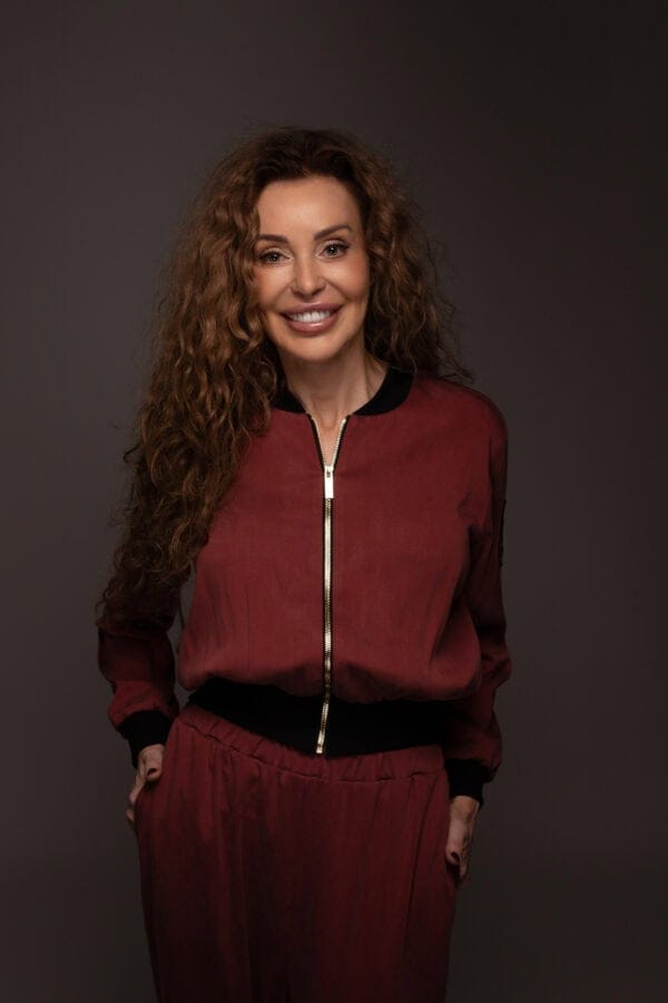 Bluza dresowa bomber METROPOLITAN bordowa